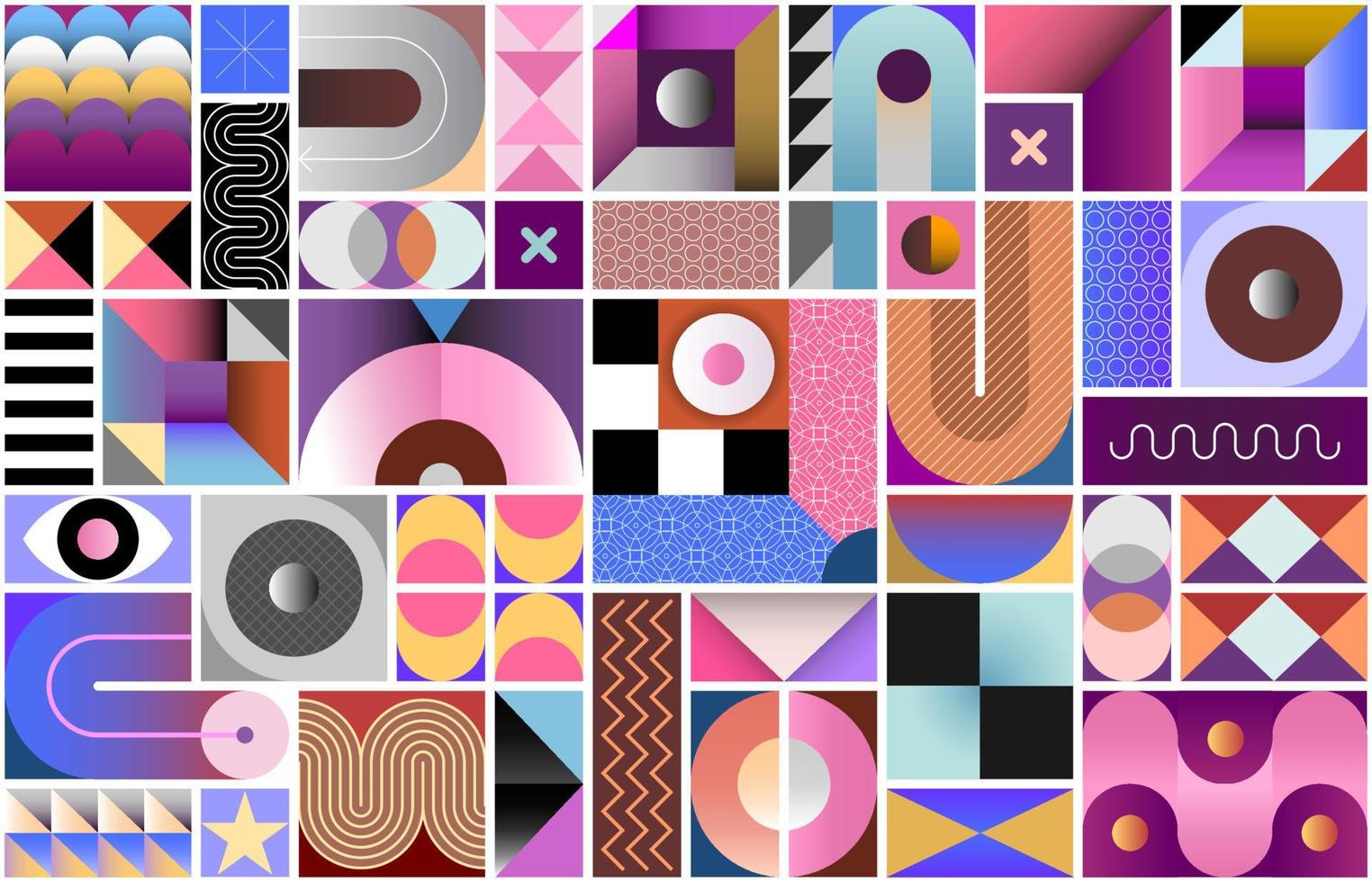 Abstract Geometric Seamless Background vector