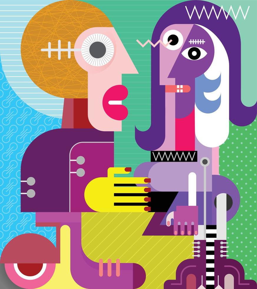 A Man and A Woman vector