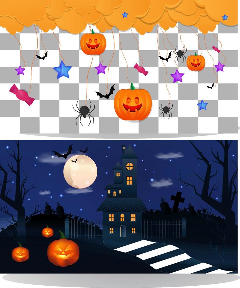 Halloween Background Design vector