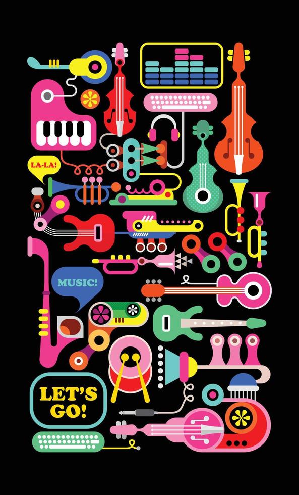 Musical Instruments And Equipment vector