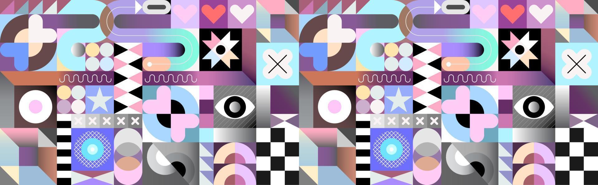 Abstract Geometric Pattern vector