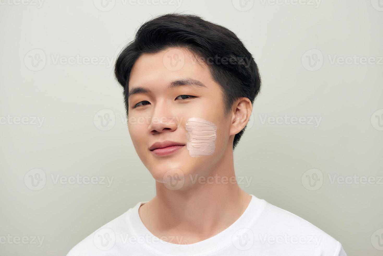 men skin care mask photo