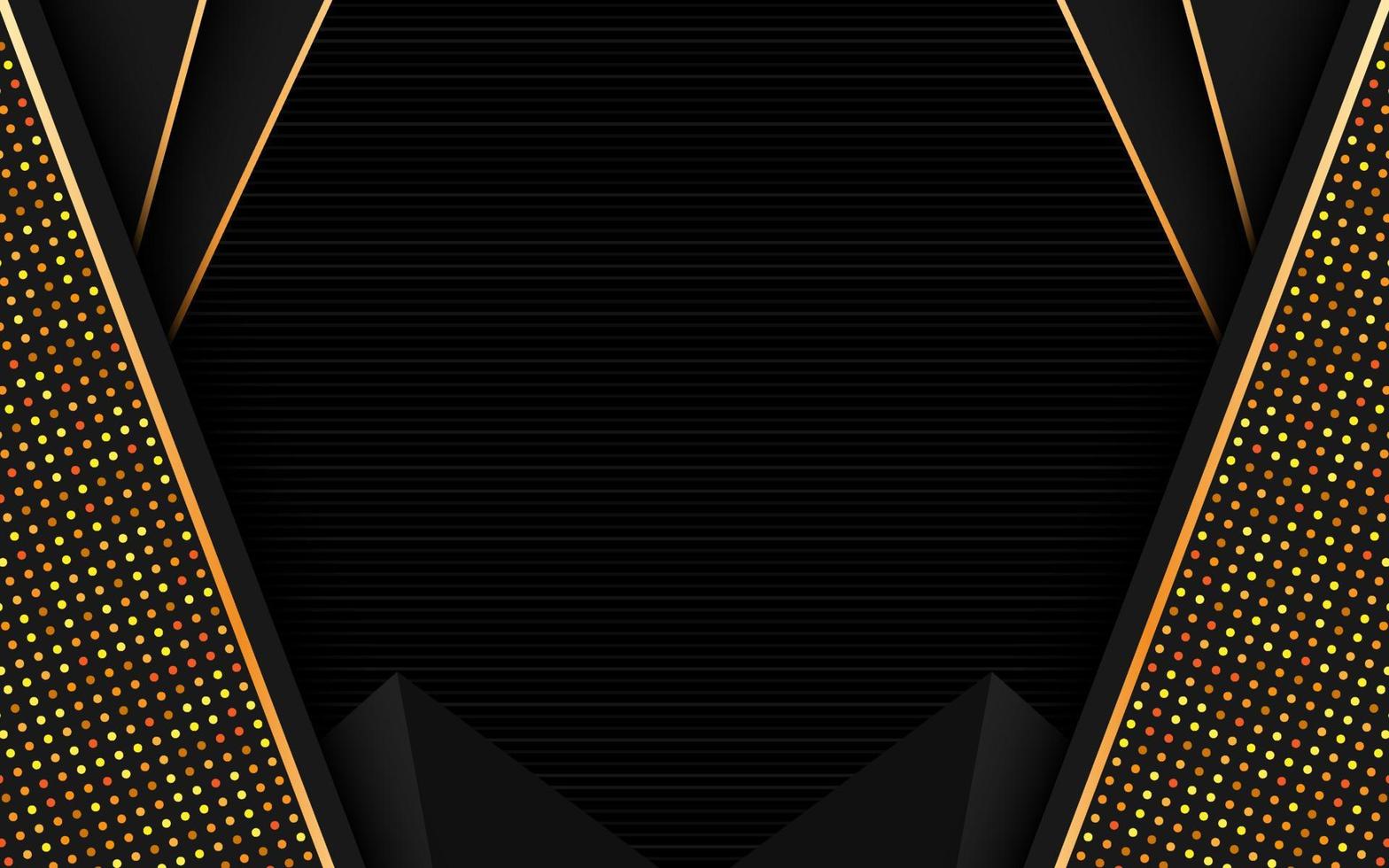 Luxurious background with golden details vector