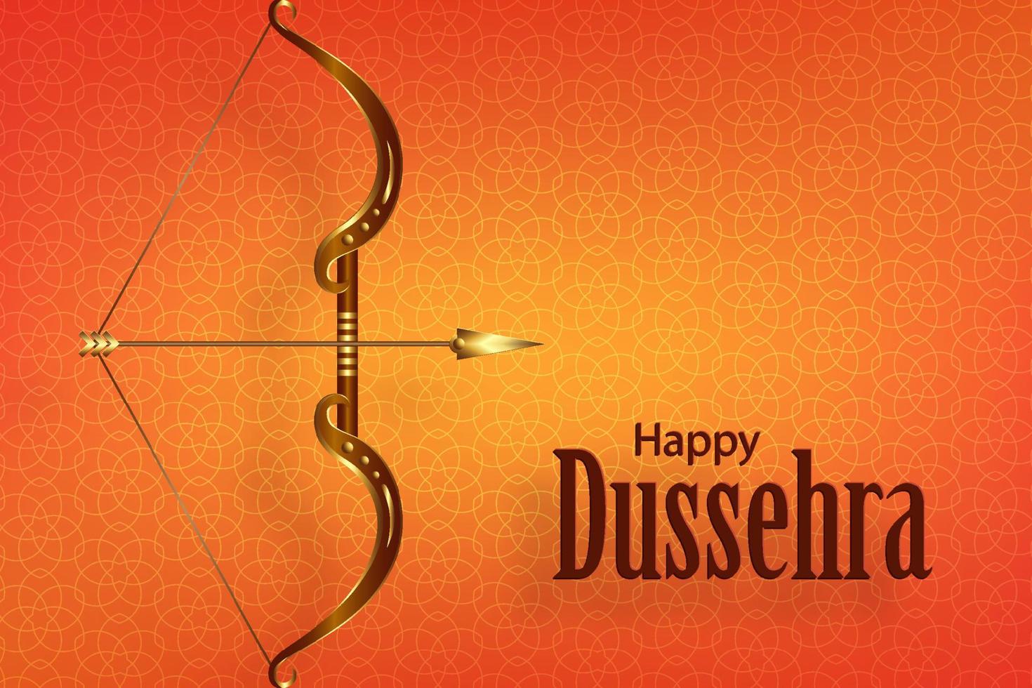 Happy Dussehra festival celebration vector