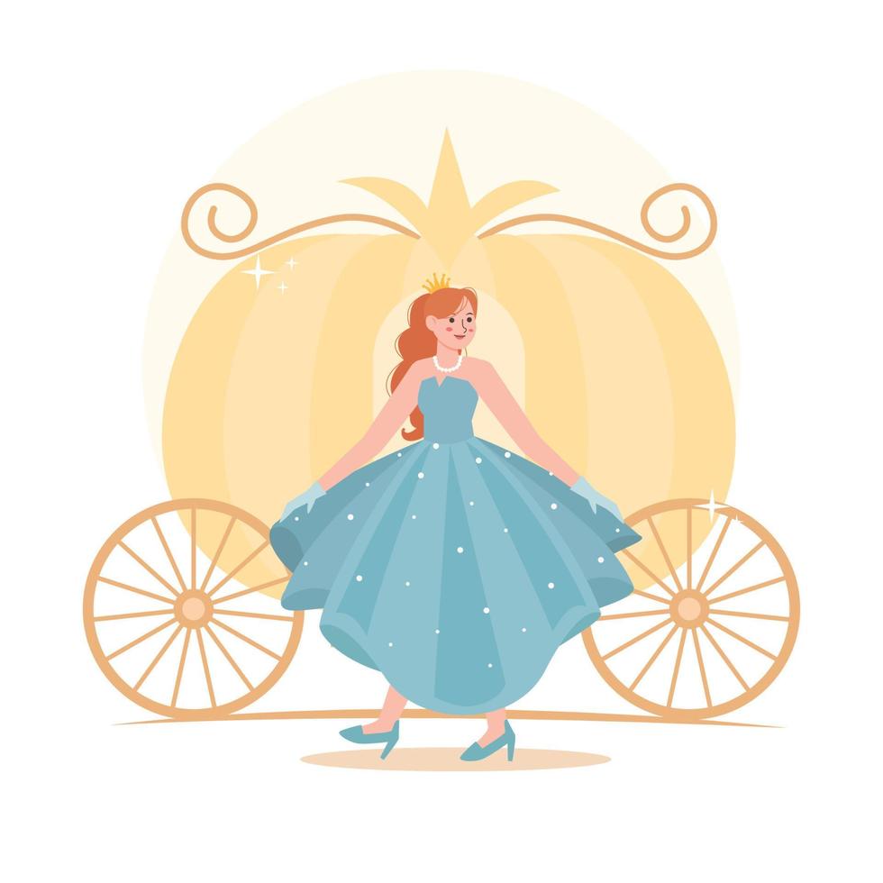 Beautiful And Charming Princess vector