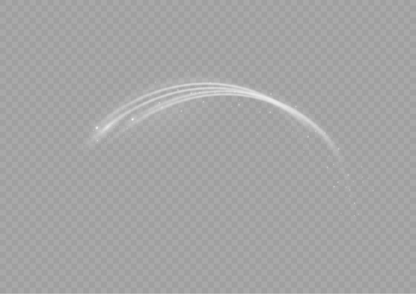 White glowing shiny lines effect vector background. Luminous white lines of speed. Light glowing effect. Light trail wave, fire path trace line and incandescence curve twirl.