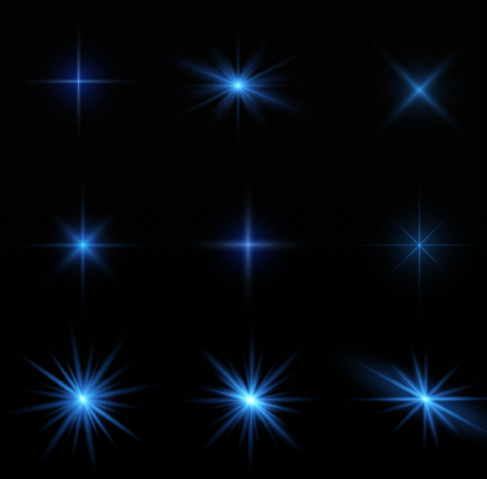 Glow isolated white transparent light effect set, lens flare, explosion