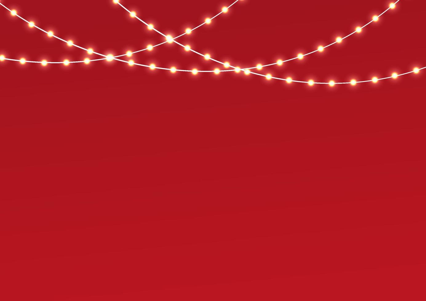 luces de navidad aisladas. guirnaldas multicolores de luz de navidad. guirnalda brillante de lámpara de navidad. para el año nuevo y la navidad. efecto de luz. ilustración vectorial vector