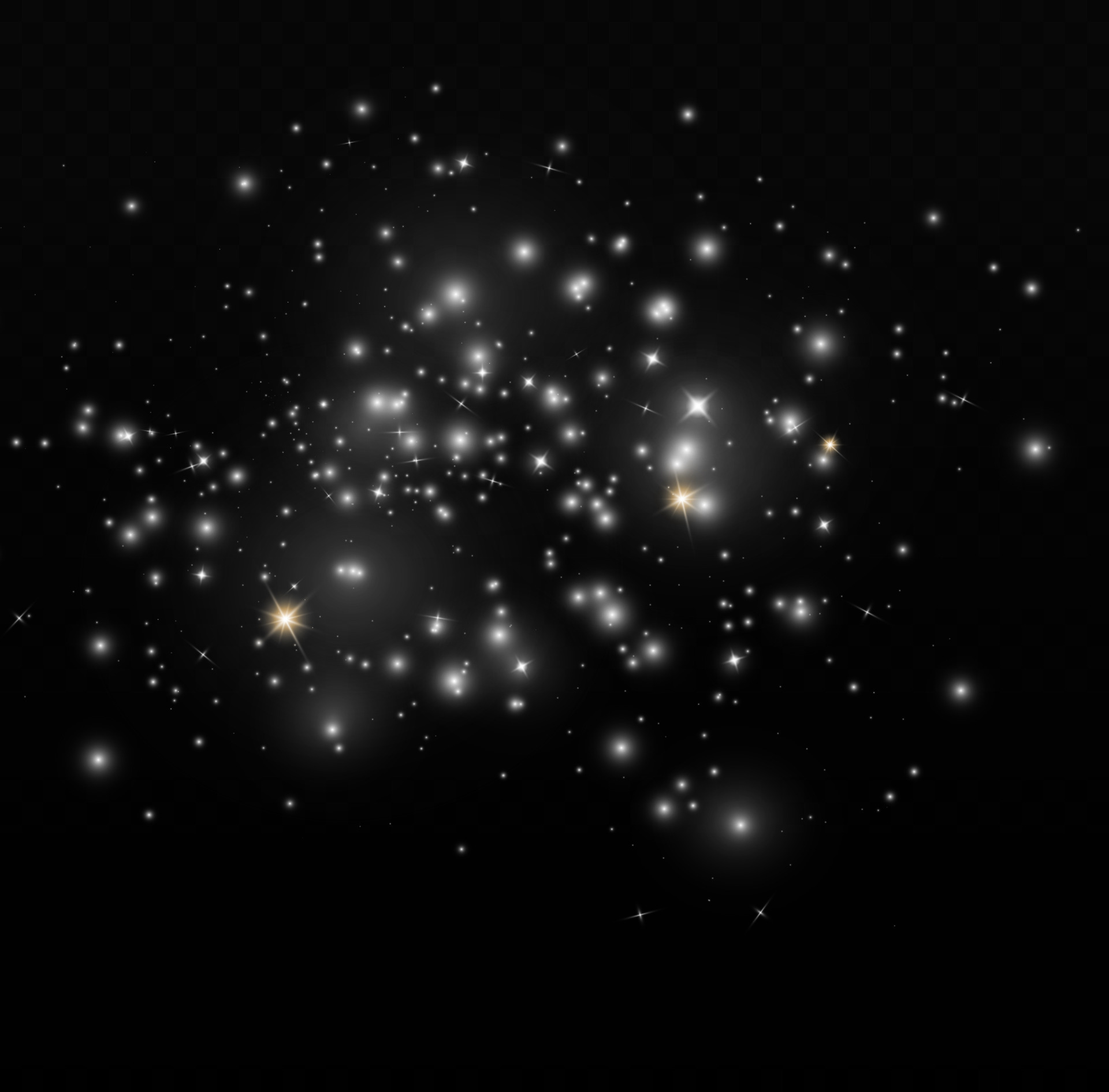 Vector white glitter particles background effect for luxury greeting