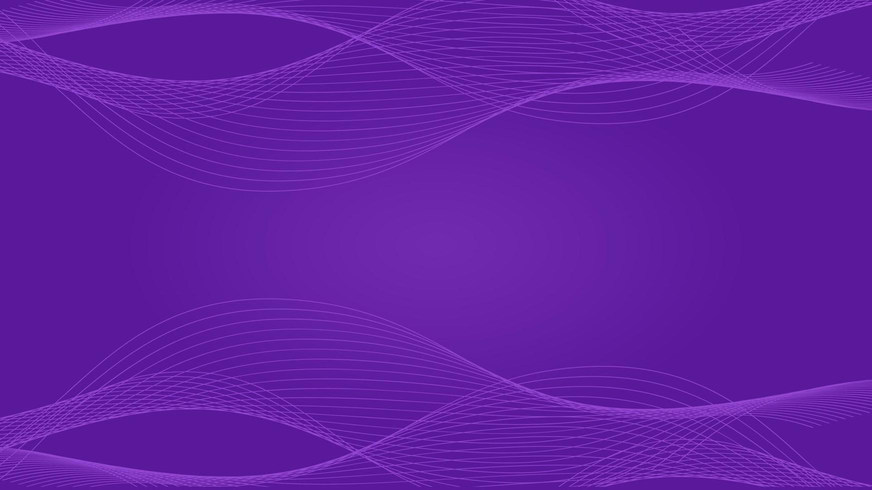 fondo de tecnología de línea de onda púrpura abstracta vector