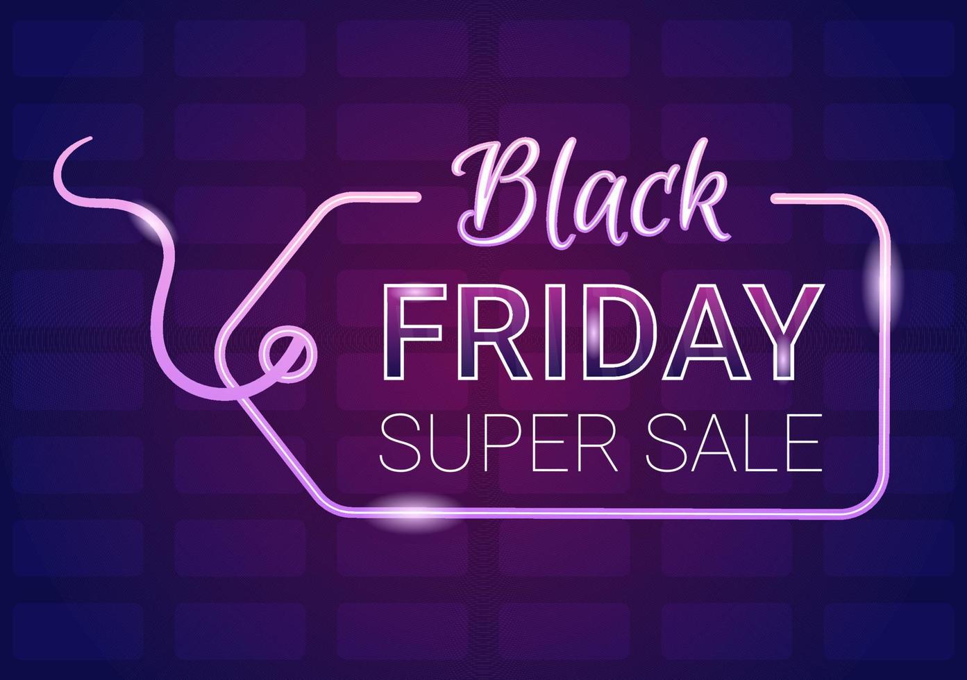 Black Friday Give Big Discount Sale For All Products with Gift Box or Marketing Price Tag in Template Hand Drawn Cartoon Flat Illustration vector