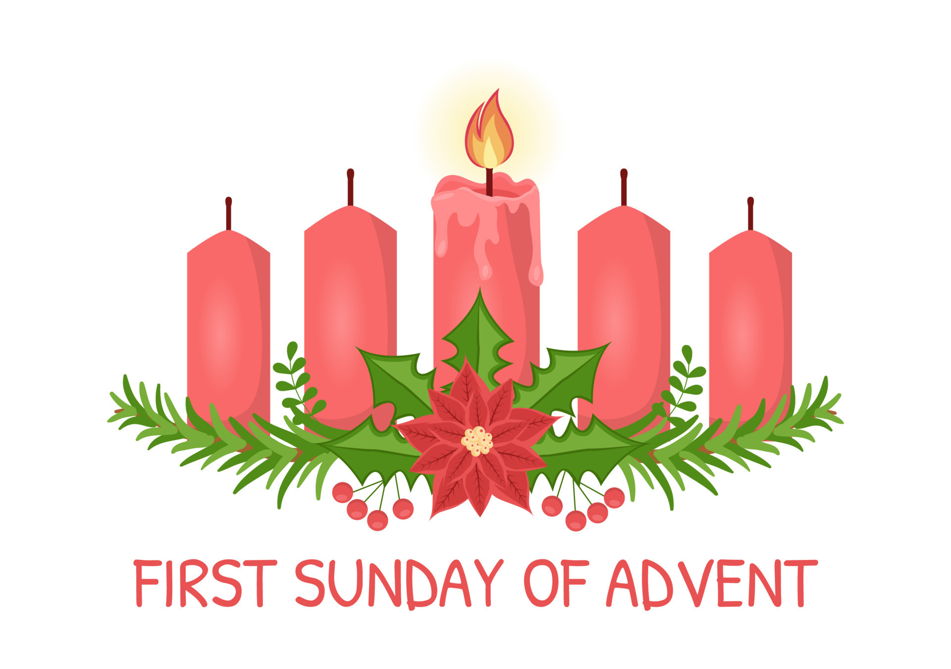 first sunday of advent candle