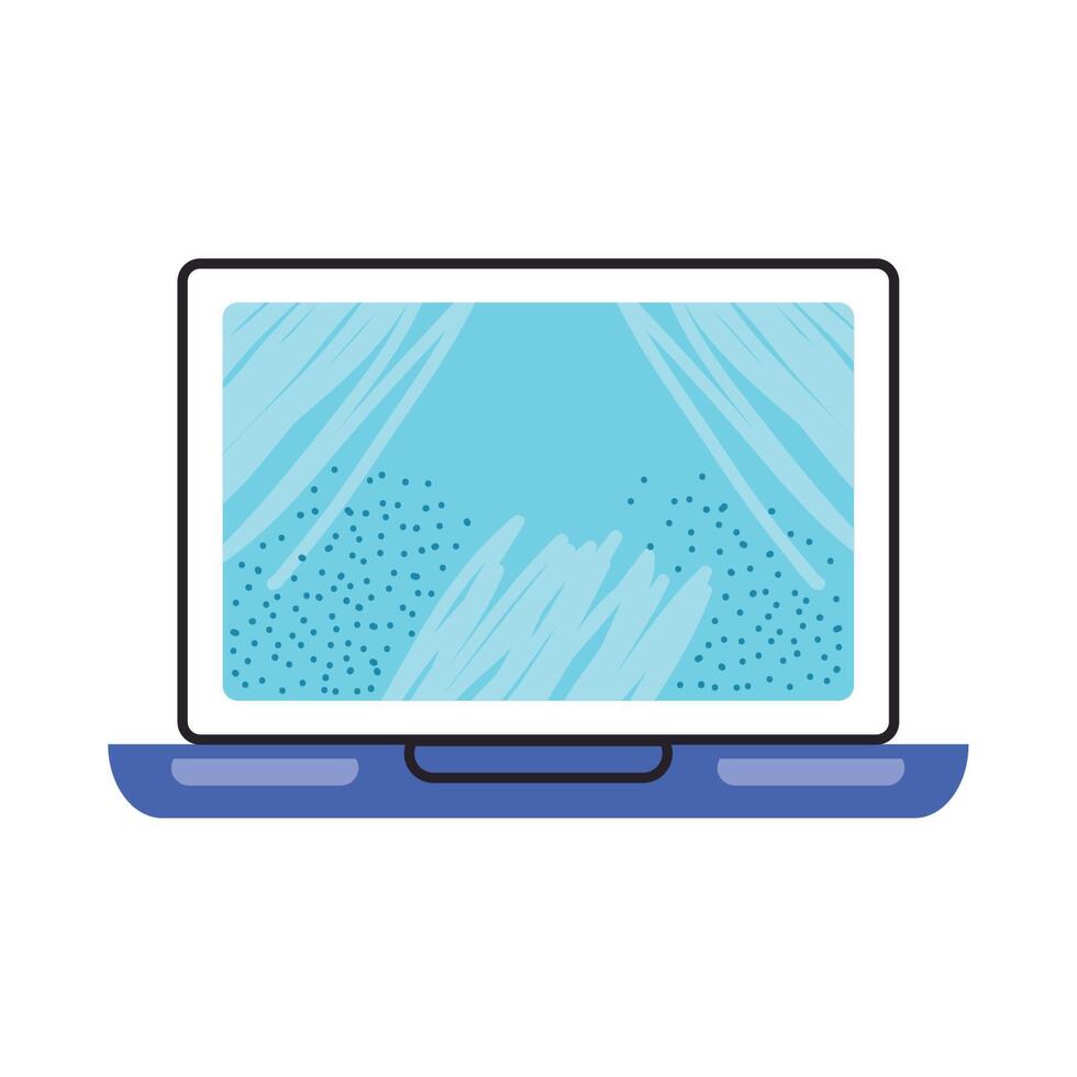 laptop computer portable vector