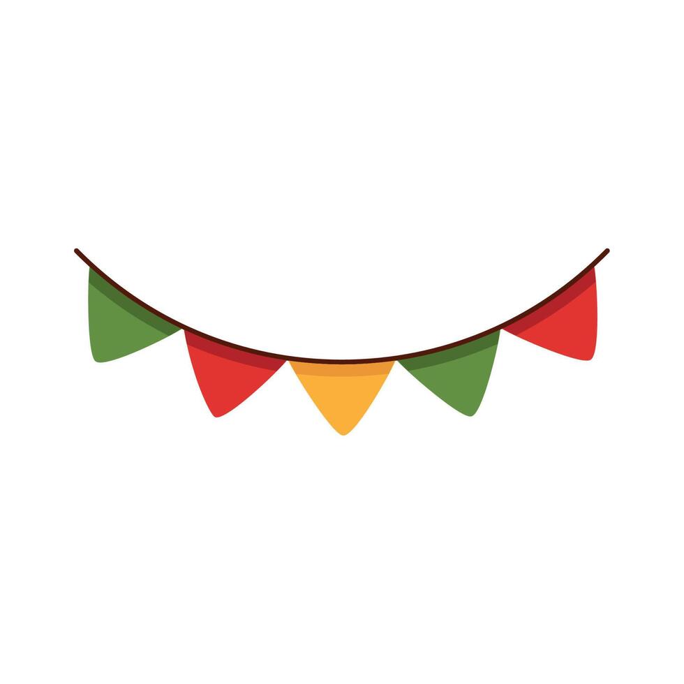 garlands party decoration vector