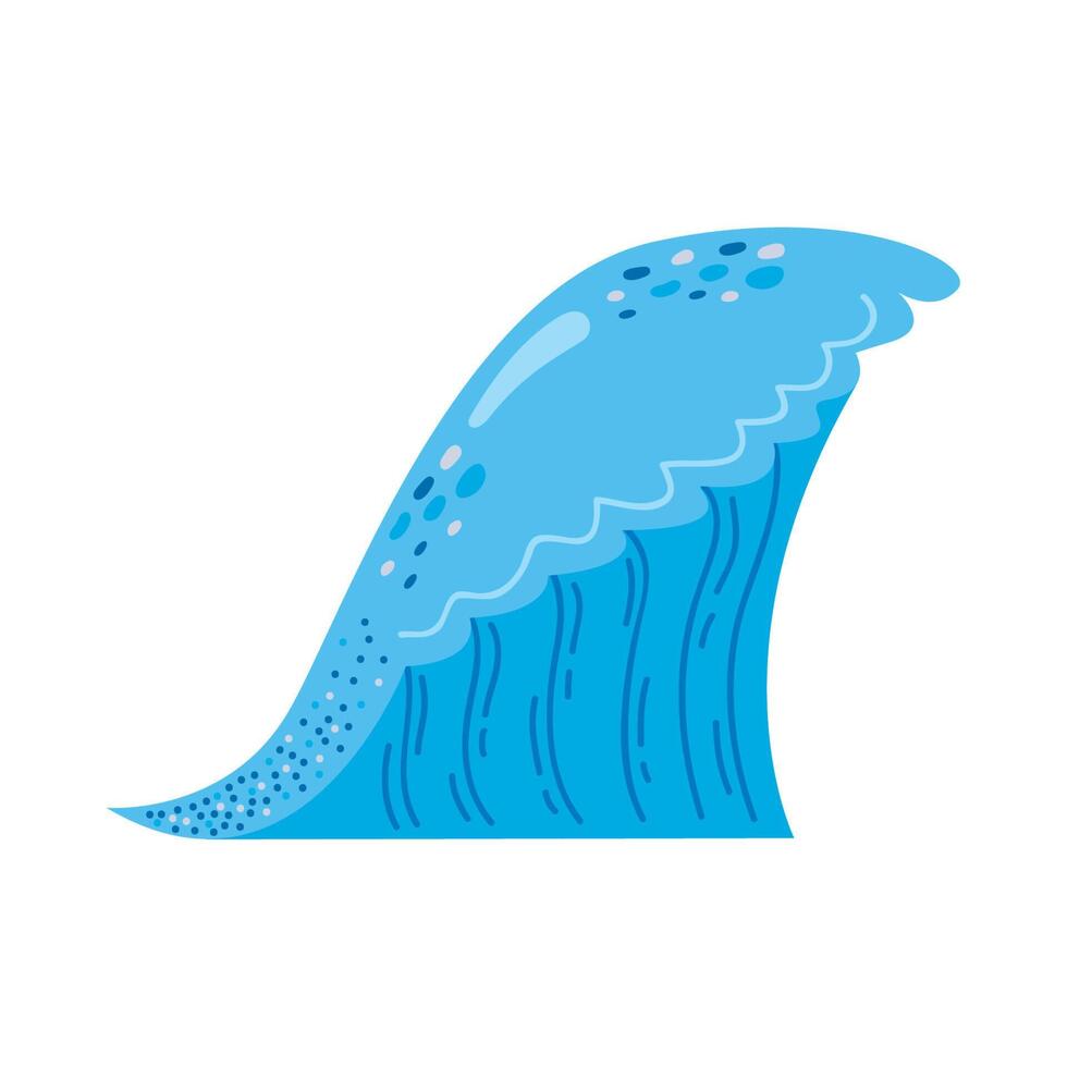 wave sea water vector