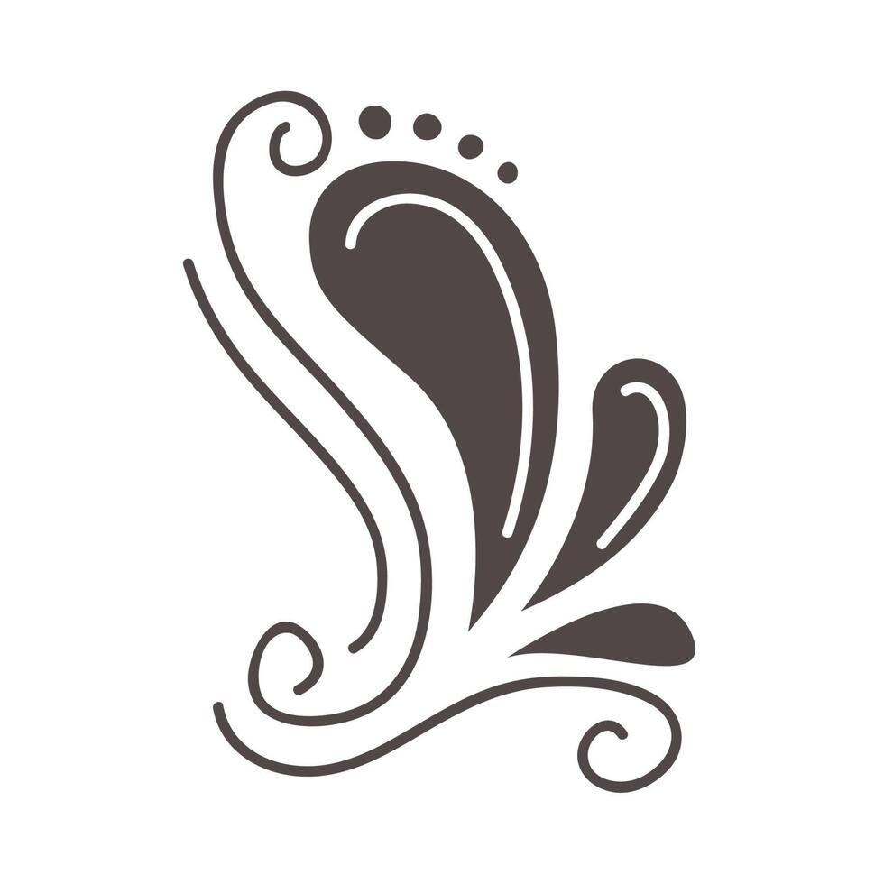 elegant floral divider vector