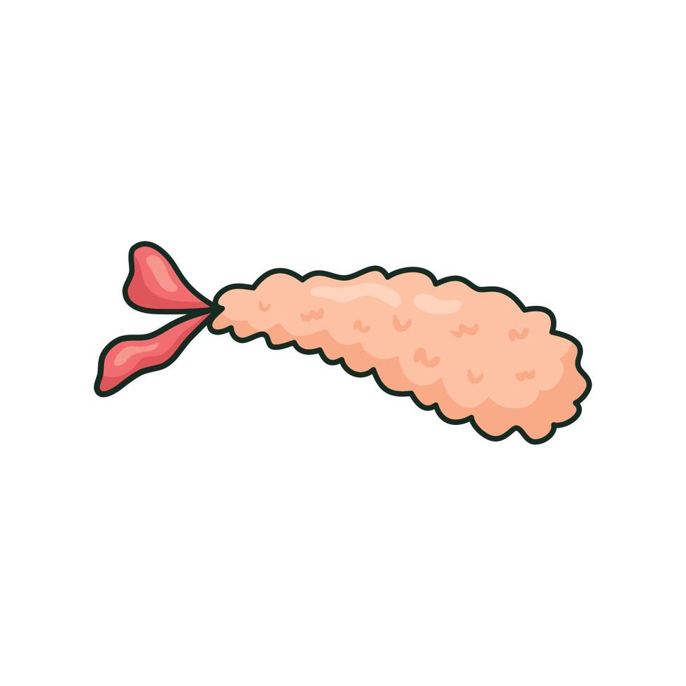shrimp japanese food vector