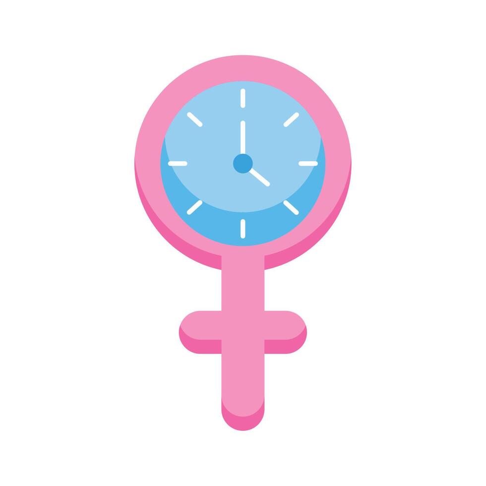 watch in female gender vector
