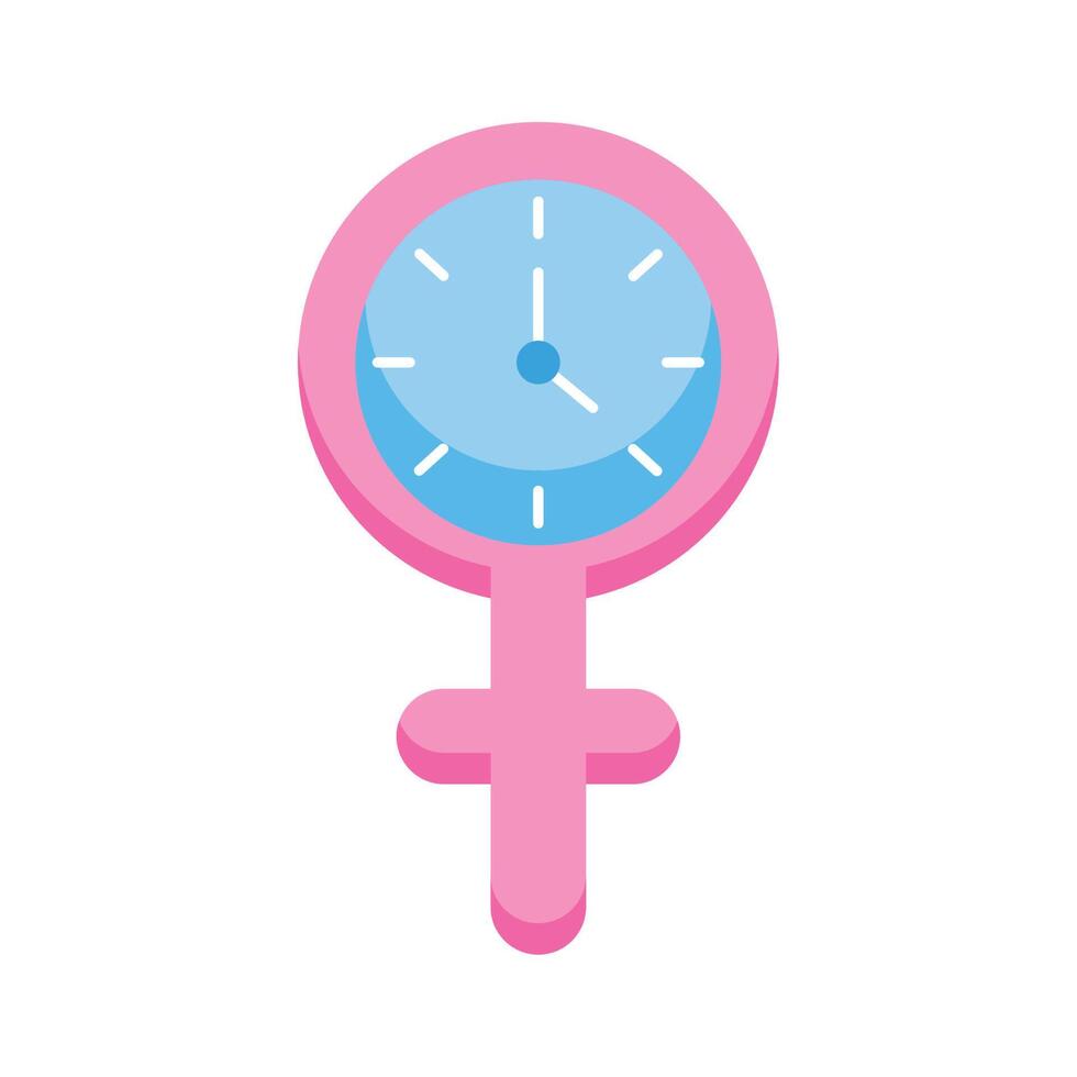 watch in female gender vector