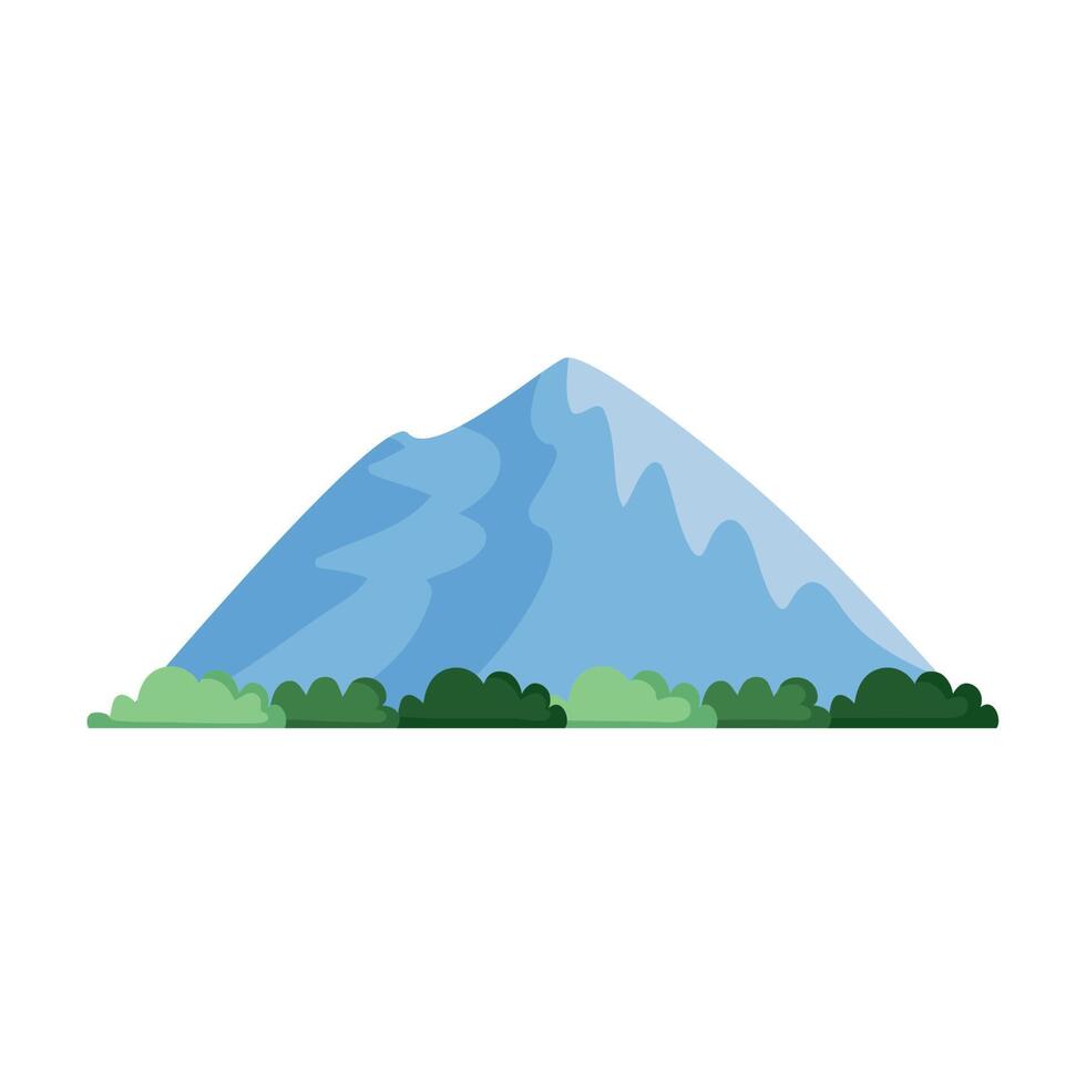 mountain with snow vector