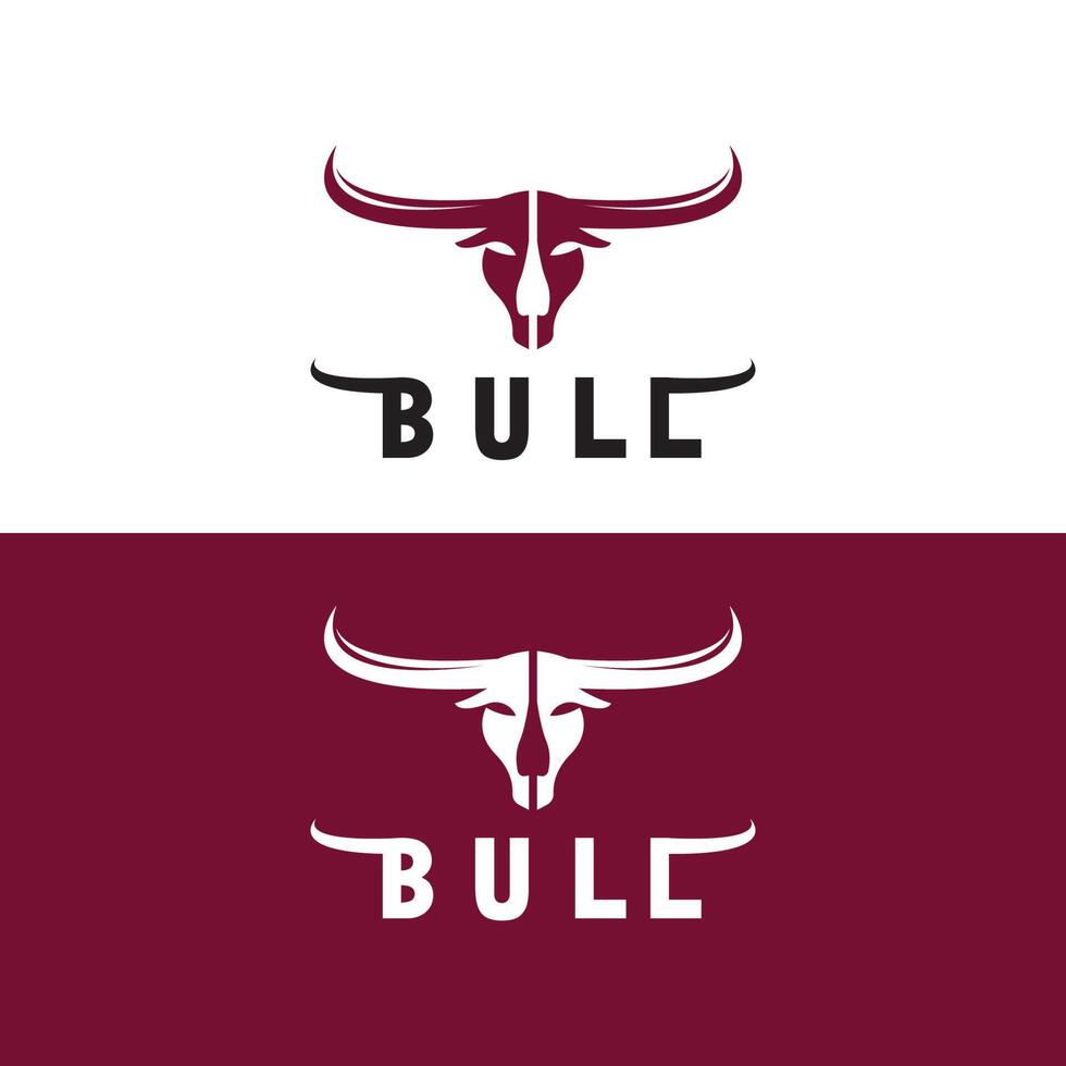 Bull logo y símbolos vector plantilla iconos aplicación