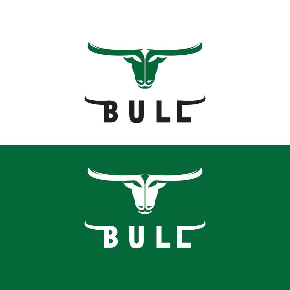 Bull logo and symbols vector template icons app