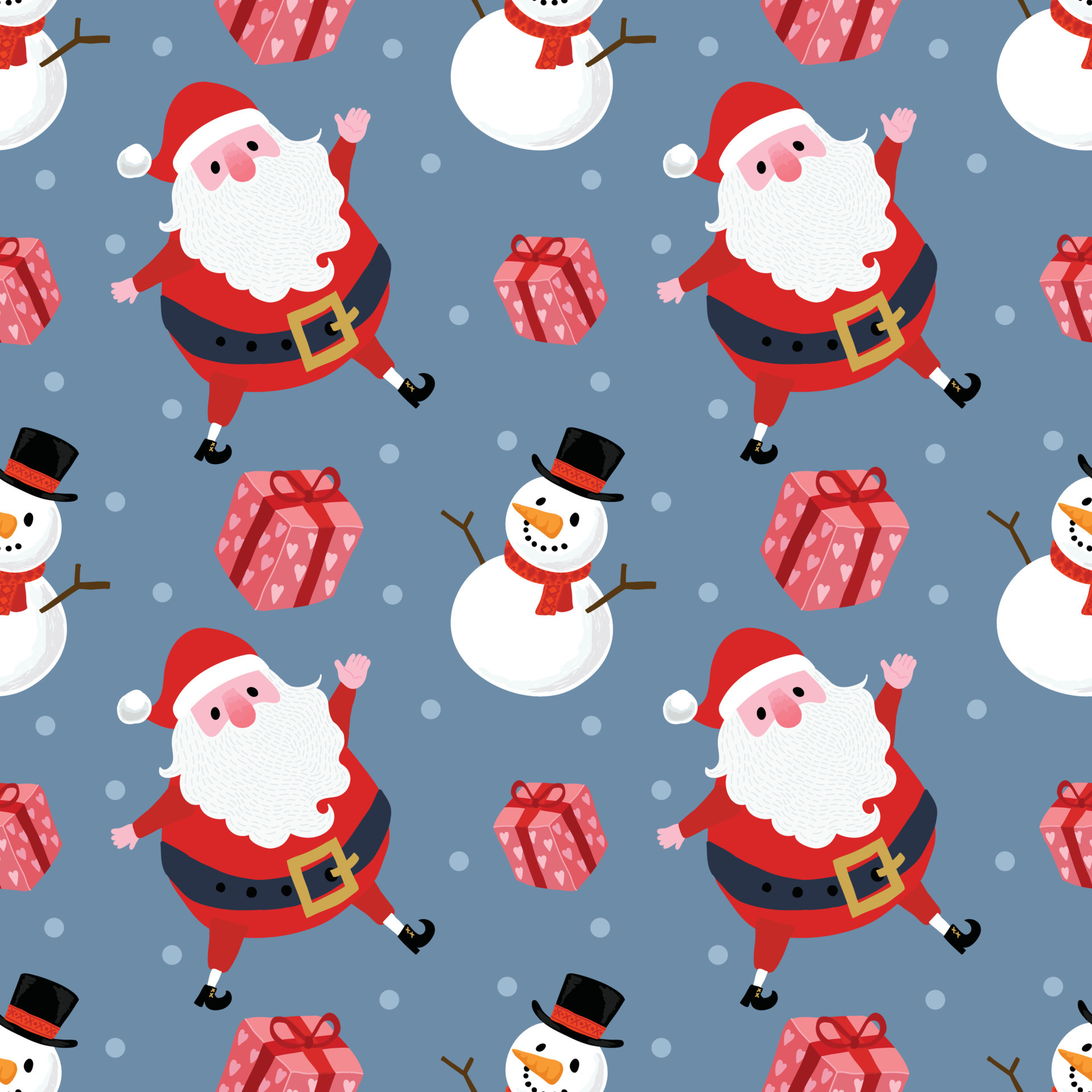 Premium Vector  Holiday pattern christmas wrapping paper design new year  decoration white seamless elements on red and blue backgrounds vector