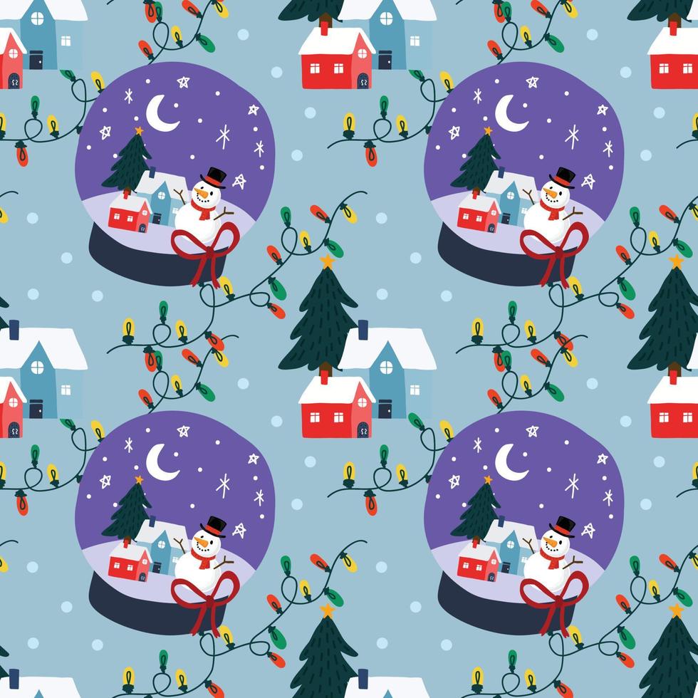 cute christmas items seamless pattern design for wrapping paper vector