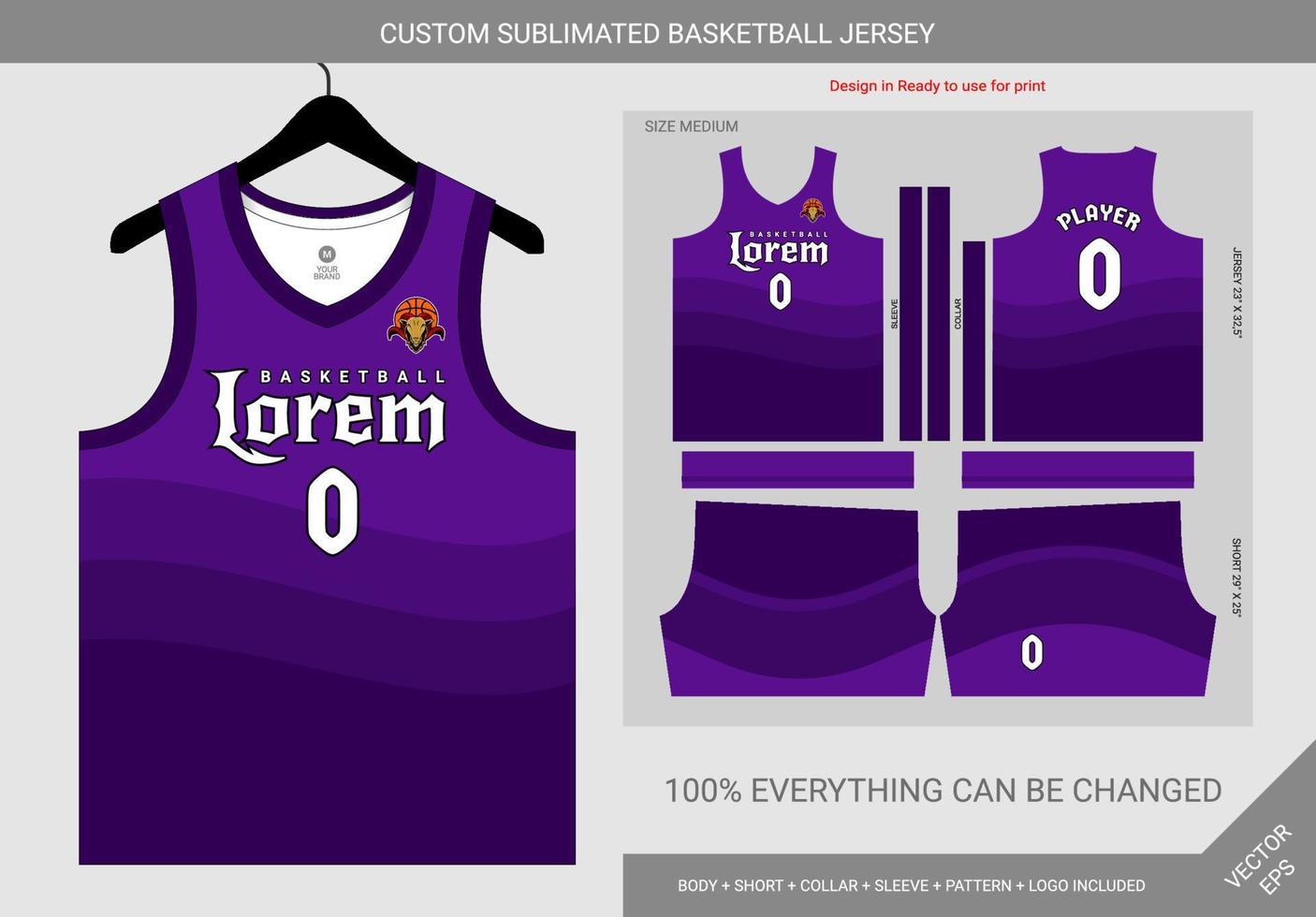 Free Vector  Basketball jersey pattern design