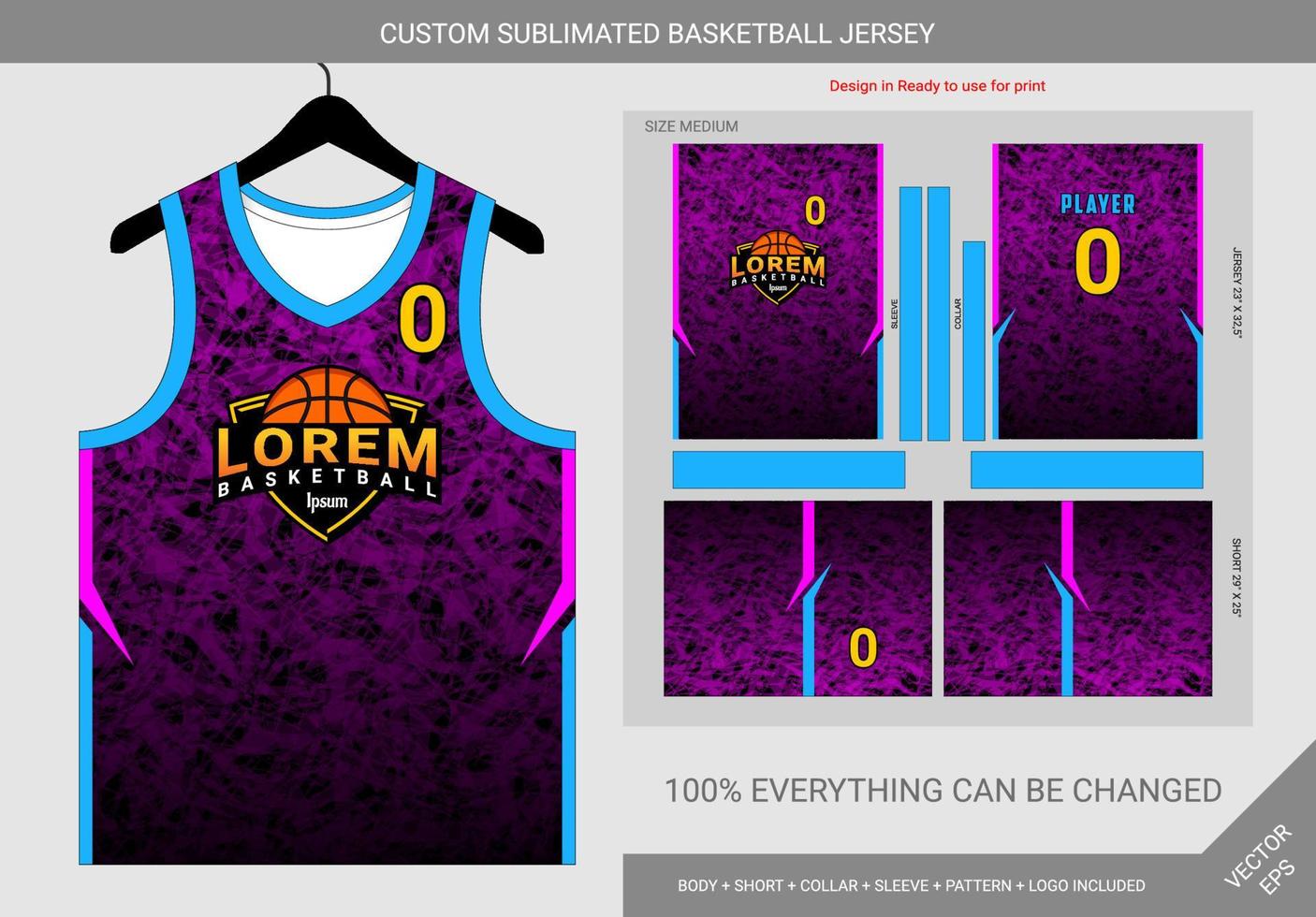 Premium Vector  Abstract wave pink basketball jersey template