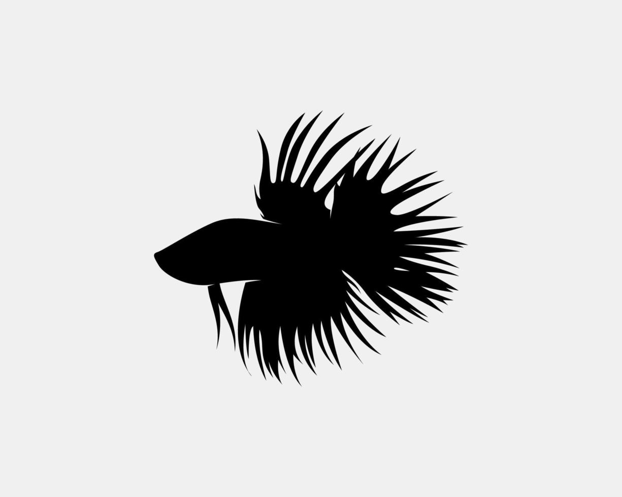 betta vector silhouette