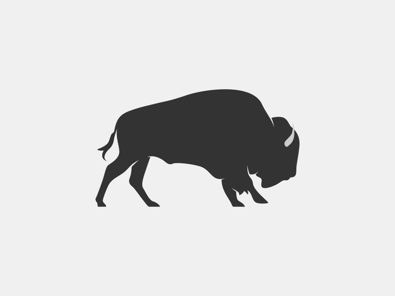 bison vector silhouette