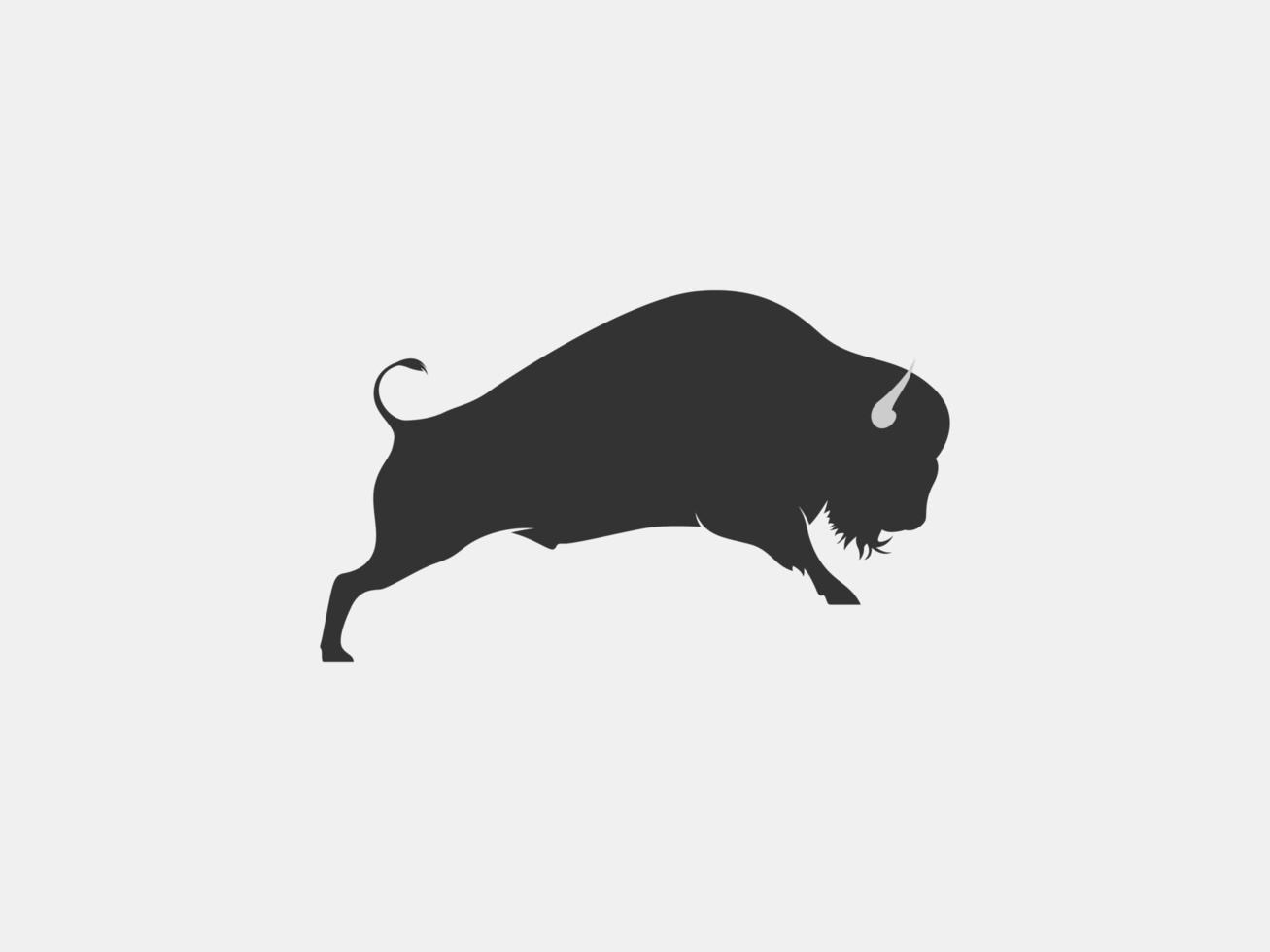 bison vector silhouette