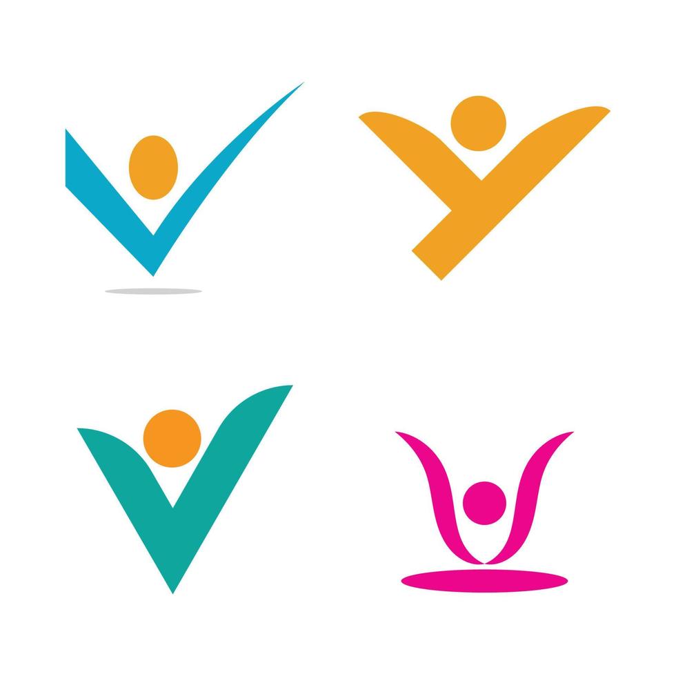 Adoption and community care Logo template vector