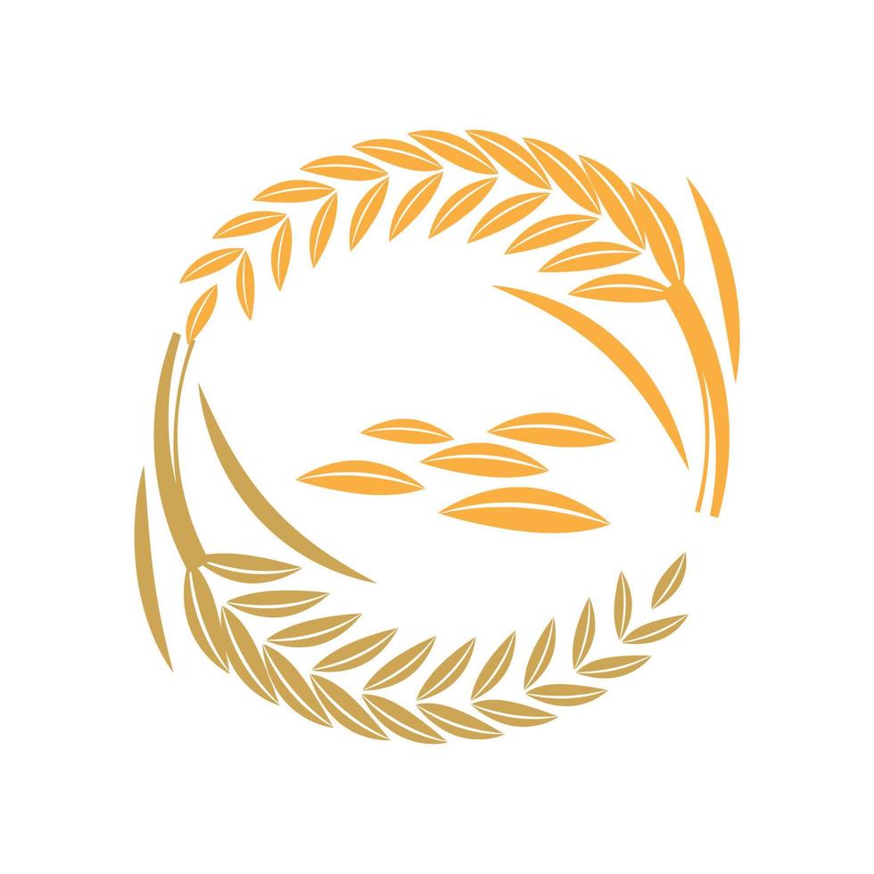 Wheat Logo template vector illustration design