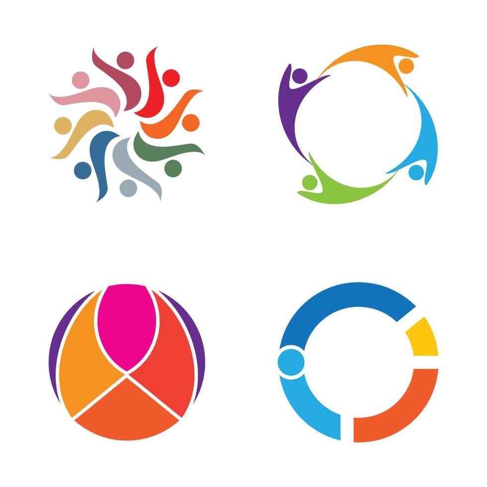 Adoption and community care Logo template vector