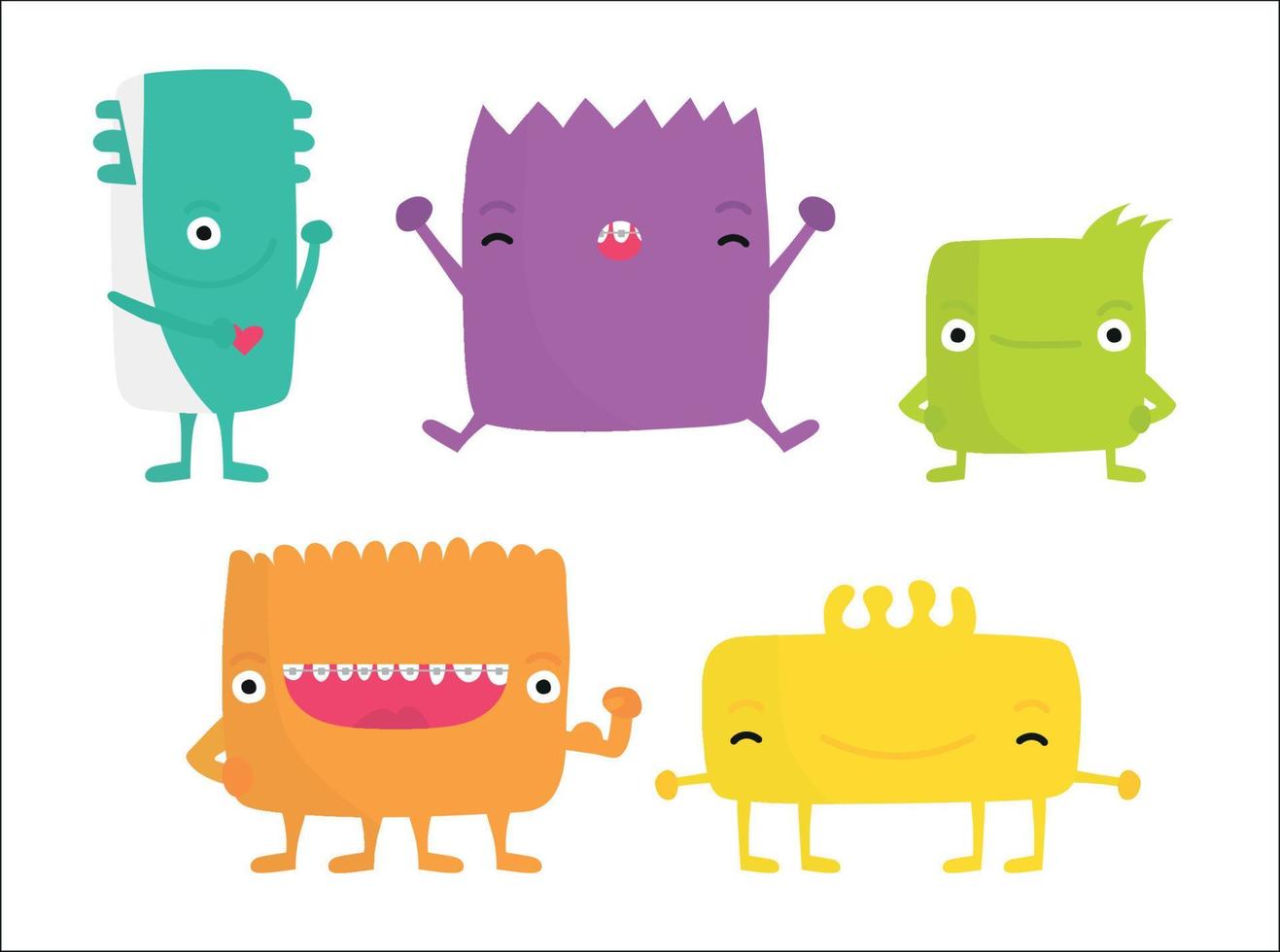 Monsters vector illustration