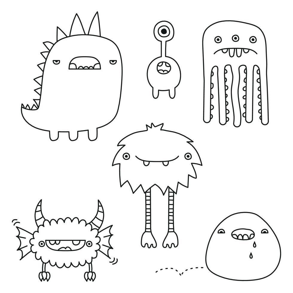 Monsters vector illustration