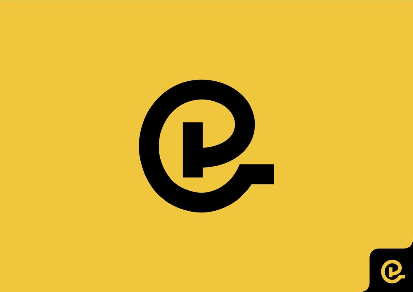 letra p icono logo plano minimalista colorido blanco y negro vector