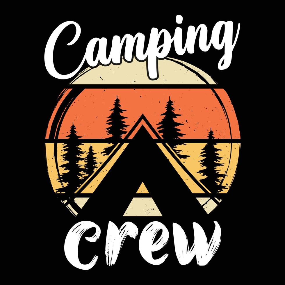 Camping t-shirt design bundle, vintage, outdoor t-shirts, graphic vector element, camper typography design