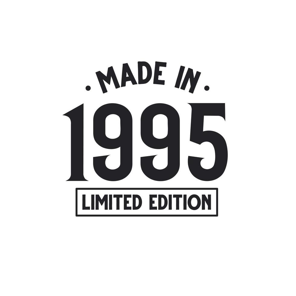 Made in 1996 Limited Edition vector