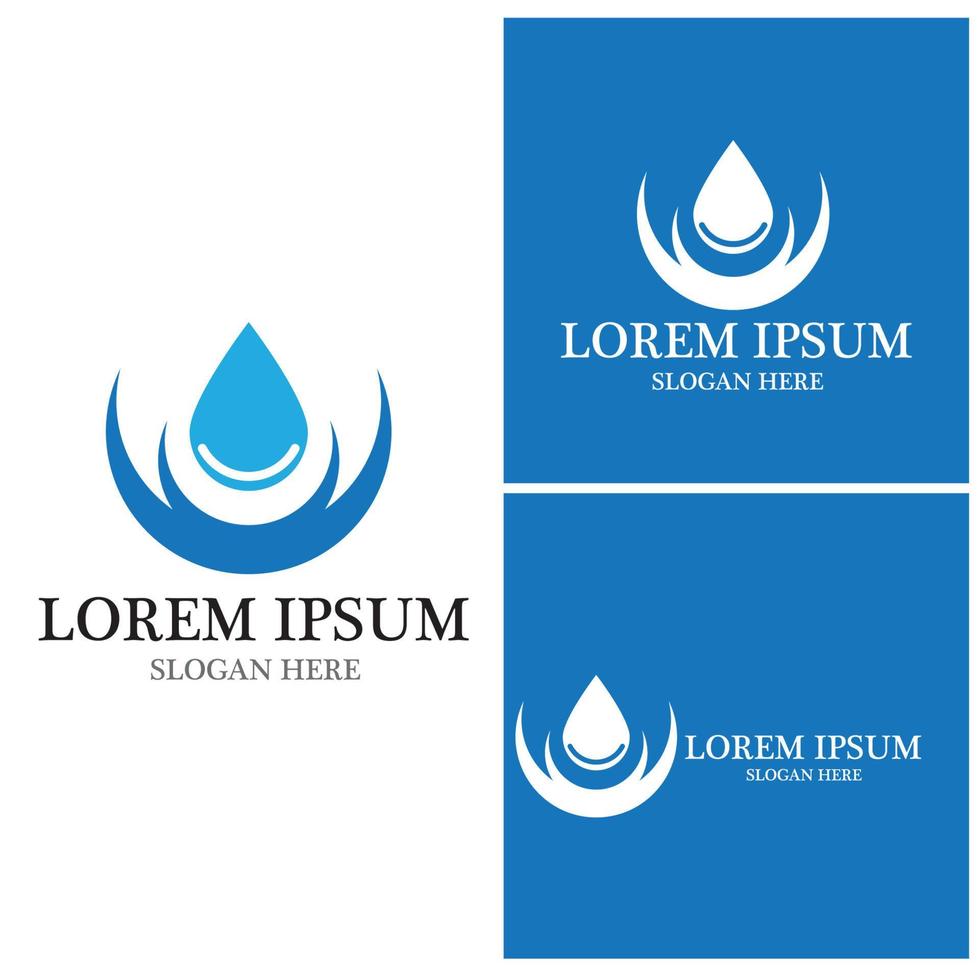 Water drop Logo Template vector