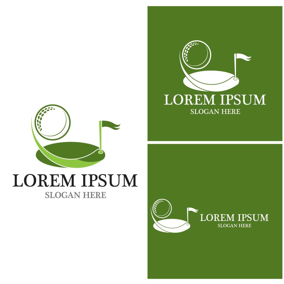 Golf icon and symbol vector template