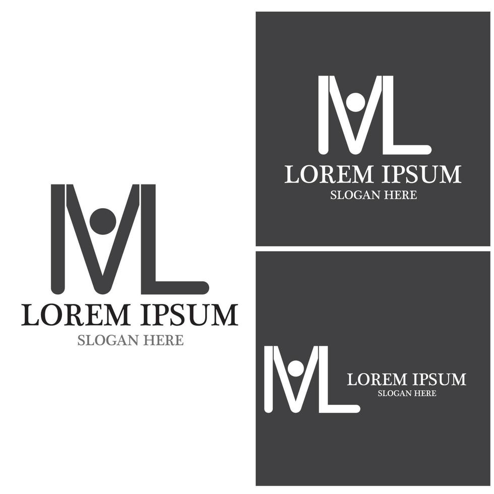 M Letter Logo Template vector