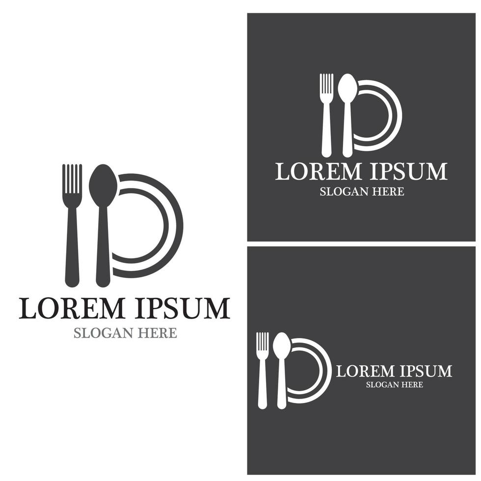 plantilla de vector de logotipo de icono de restaurante