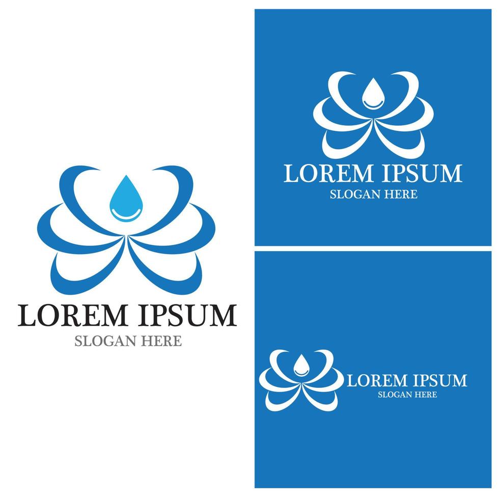 Water drop Logo Template vector