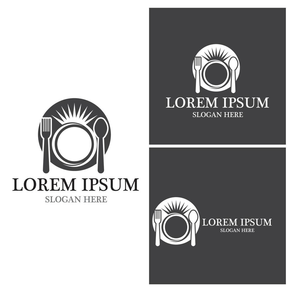 Restaurant icon logo vector template