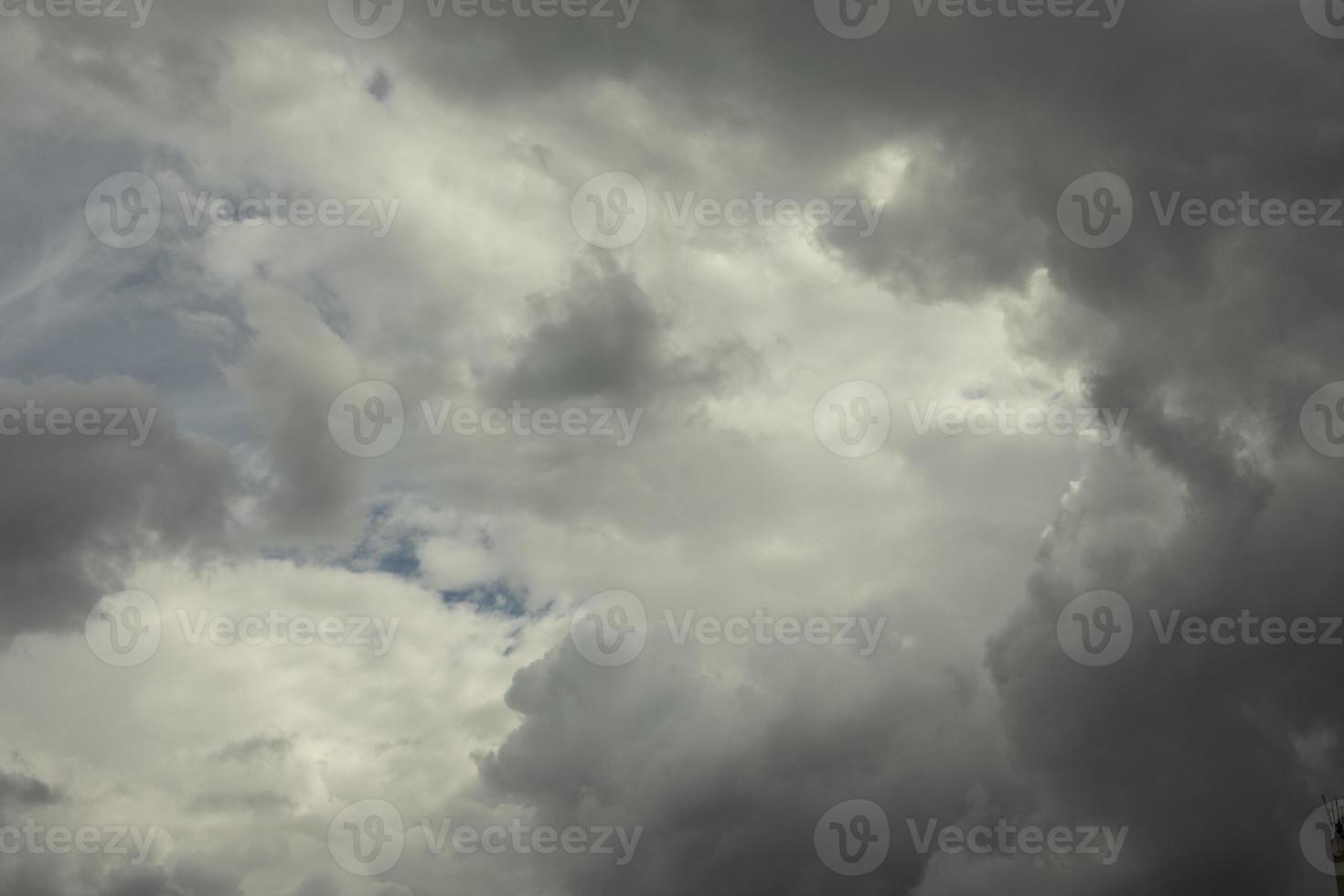 Rain clouds in sky. It's going to rain. Gray clouds. photo