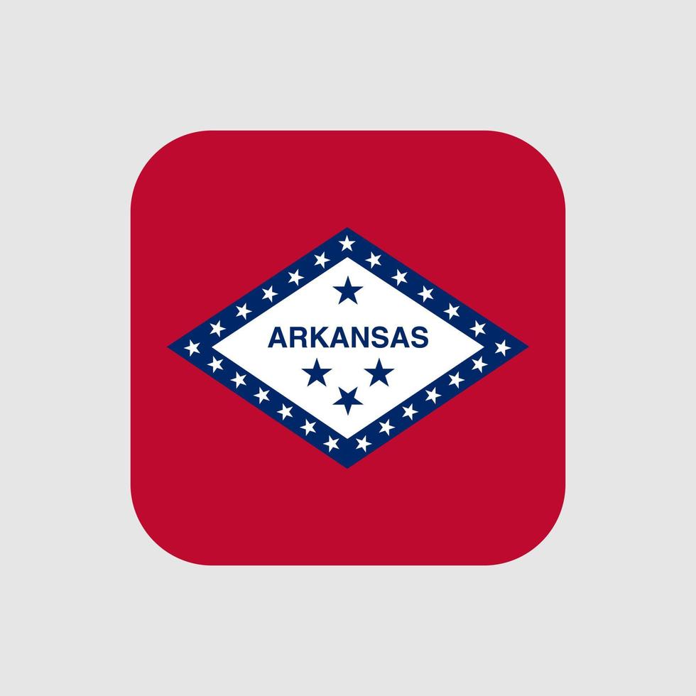 bandera del estado de arkansas. ilustración vectorial vector