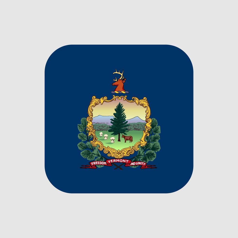 Vermont state flag. Vector illustration.